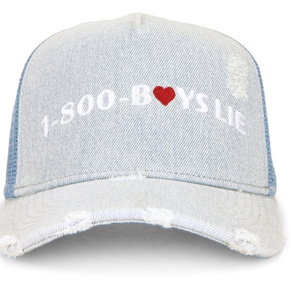 Boys Lie Accessories - Boys Lie 1-800 Heart Trucker Hat